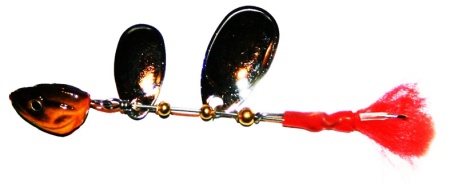 блесна вращающаяся с подгрузом (2 лепестка) 16гр (уп-5шт)