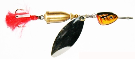 блесна вращающаяся с подгрузом (1 лепесток) 30гр (уп-5шт)