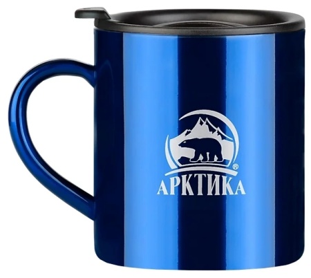 Термокружка 400 мл синяя