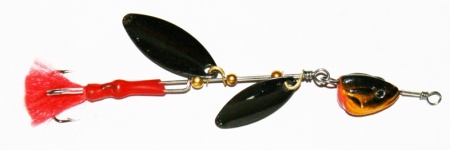 блесна вращающаяся с подгрузом (2 лепестка) 16гр (уп-5шт)