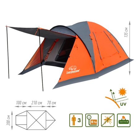 Палатка «Иссык» 3-х местная