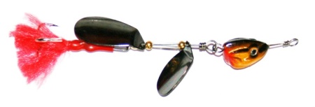 блесна вращающаяся с подгрузом (2 лепестка)  15гр (уп-5шт)