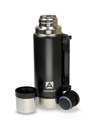 Термос "Уазик" с ручкой ударостойкий черный