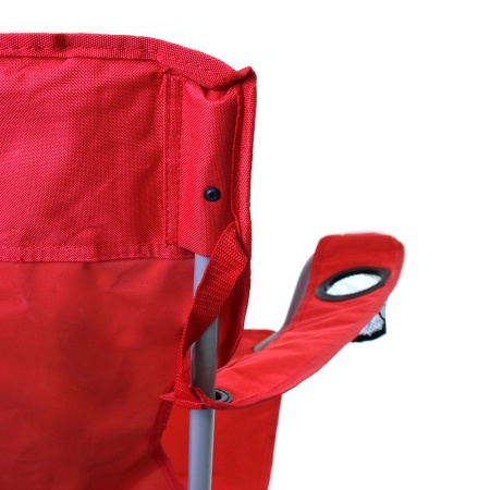 Кресло раскладное с мягкими подлокотниками и подстаканником