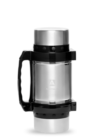 Термос Арктика 2 л с широким горлом, с двумя крышками 