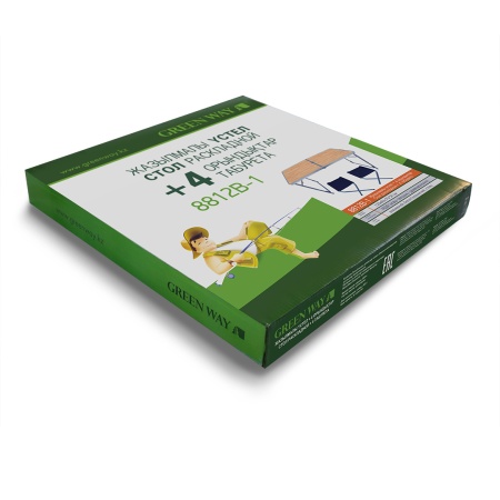 Стол раскладной + 4 табурета 