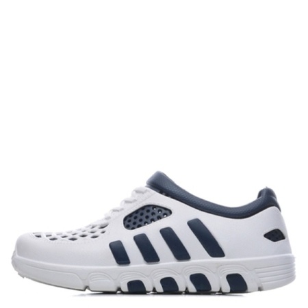 Коралловые кроссовки бело-т.синие