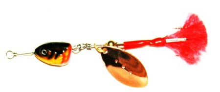 блесна вращающаяся с подгрузом (1 лепесток) 25гр (уп-5шт)