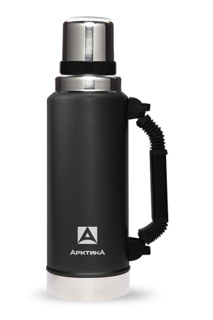 Термос "Уазик" с ручкой ударостойкий черный