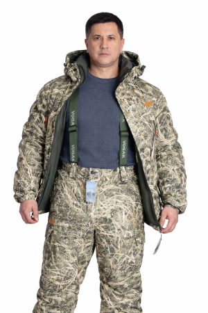 Костюм охотничий Фаворит, демисезонный (алова/светлый камыш)