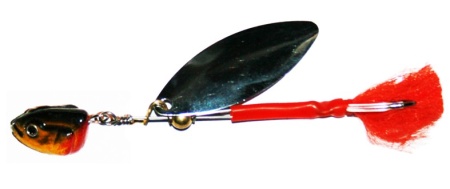 блесна вращающаяся с подгрузом (1 лепесток ) 25гр (уп-5шт)