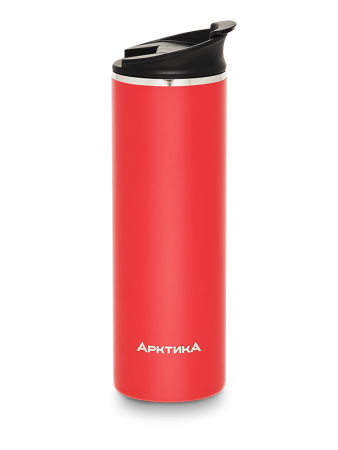 Термос-кружка вакуумный, бытовой, тм «Арктика», 0.48 л, арт. 710-480 красный