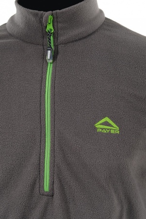 Толстовка «Тахо» (флис 150гр, серый с зеленым) PAYER  Толстовка «Тахо» (флис 150гр, серый с зеленым) PAYER