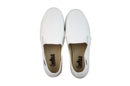 Слипоны белые