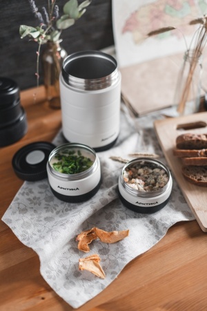 Термос для еды с тремя контейнерами вакуумный, бытовой, тм «Арктика», 1.3 л, арт. 308-1300