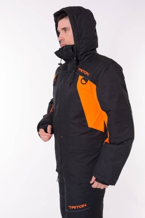 Костюм-поплавок "СКИФ" -40 ПК (Таслан, Чёрно-оранжевый) TRITON
