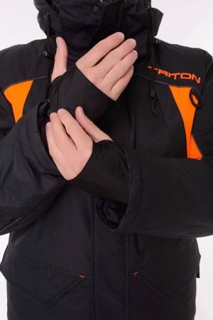 Костюм-поплавок "СКИФ" -40 ПК (Таслан, Чёрно-оранжевый) TRITON