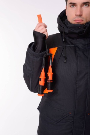 Костюм-поплавок "СКИФ" -40 ПК (Таслан, Чёрно-оранжевый) TRITON