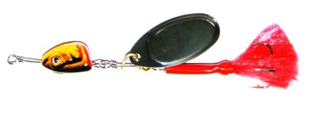 блесна вращающаяся, с подгрузом (1 лепесток) 15гр (уп-5шт)