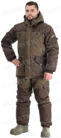 Костюм «Скат Зима NEW» (таслан, хаки) (комбинезон) GRAYLING