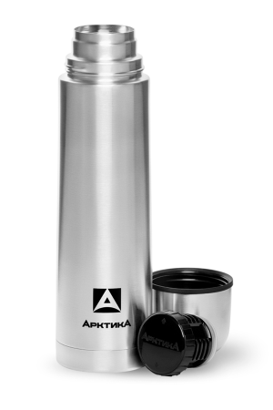 Классический термос 1 л с узким горлом в чехле