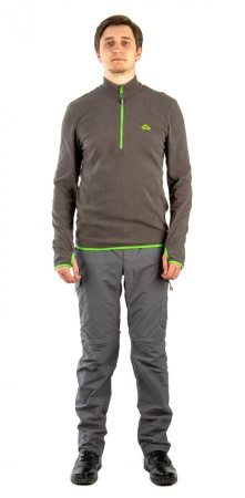 Толстовка «Тахо» (флис 150гр, серый с зеленым) PAYER  Толстовка «Тахо» (флис 150гр, серый с зеленым) PAYER