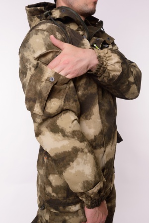 Костюм "ГОРНЫЙ -5" (РипСтоп, Флис) Серый Мох