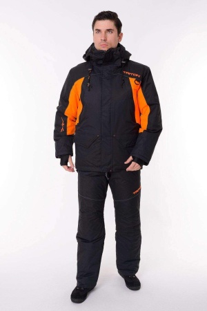 Костюм-поплавок "СКИФ" -40 ПК (Таслан, Чёрно-оранжевый) TRITON