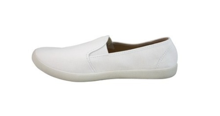 Слипоны белые