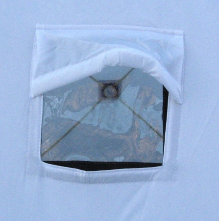 Палатка зимняя куб СЛЕДОПЫТ "Эконом", 2-х местная, 3 слоя, цв. бело-синий