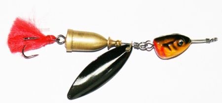 блесна вращающаяся с колокольчиком (1 лепесток) 23,5гр(уп-5шт)