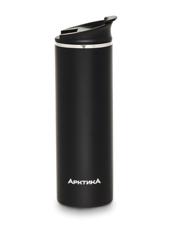 Термос-кружка вакуумный, бытовой, тм «Арктика», 0.48 л, арт. 710-480 чёрный