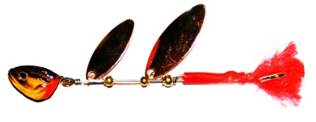 блесна вращающаяся с подгрузом (2 лепестка)  16гр (уп-5шт) блесна вращающаяся с подгрузом (2 лепестка)  16гр (уп-5шт)