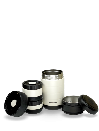 Термос для еды с тремя контейнерами вакуумный, бытовой, тм «Арктика», 1.3 л, арт. 308-1300