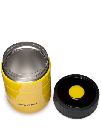 Термос для еды вакуумный (жёлтый)