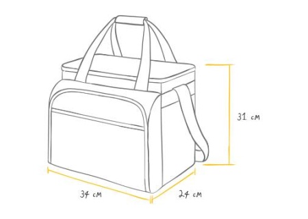 Сумка-холодильник с набором посуды для пикника на 4 персоны