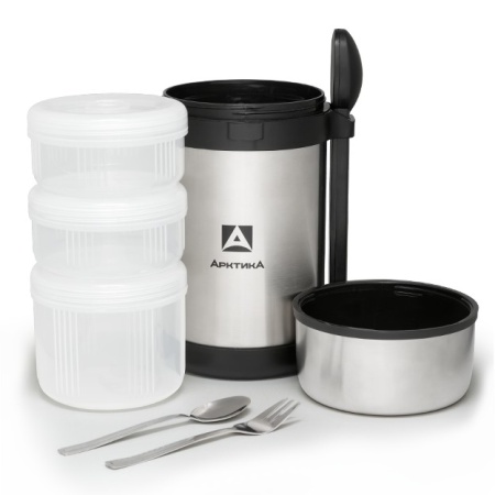 Термос пищевой с 3-мя контейнерами 1,5 л