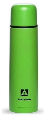 Термос для напитков 750 мл зеленый пластиковое напыление