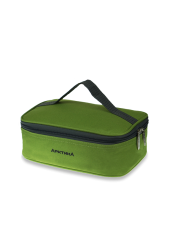Ланч-сумка с контейнером и приборами, тм «Арктика», 2 л, арт. 020-2000-2 (зелёная)