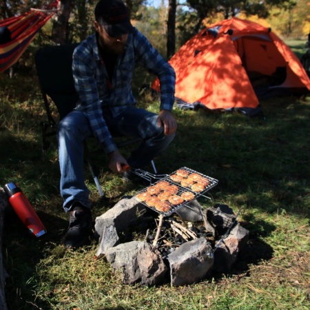 Решетка-гриль + вилка Решетка-гриль + вилка