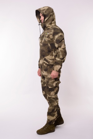 Костюм "ГОРНЫЙ -5" (РипСтоп, Флис) Серый Мох