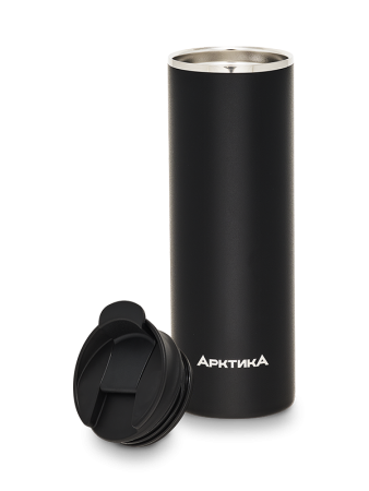 Термос-кружка вакуумный, бытовой, тм «Арктика», 0.48 л, арт. 710-480 чёрный